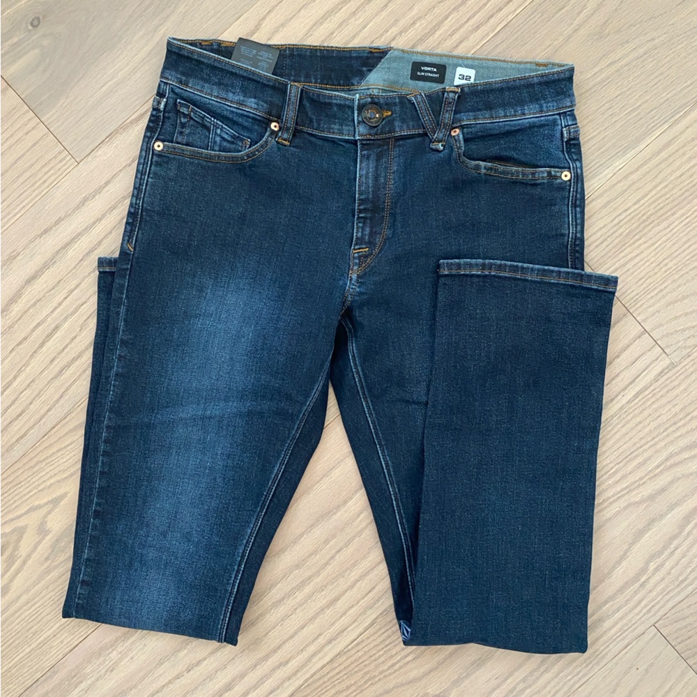 Men's Volcom Vorta Slim Straight Jeans Size 32